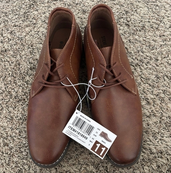 Stetson Men\'s Tan Leather Chukka Boots